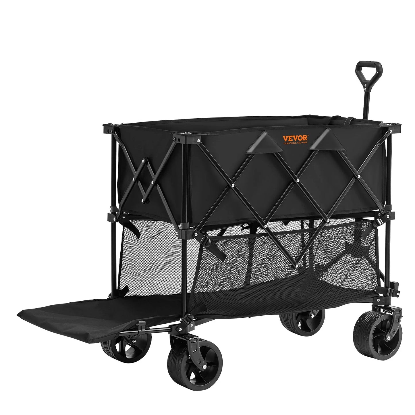 VEVOR All-Terrain Heavy-Duty Folding Wagon – 400L Collapsible Cart with 450 lbs Capacity